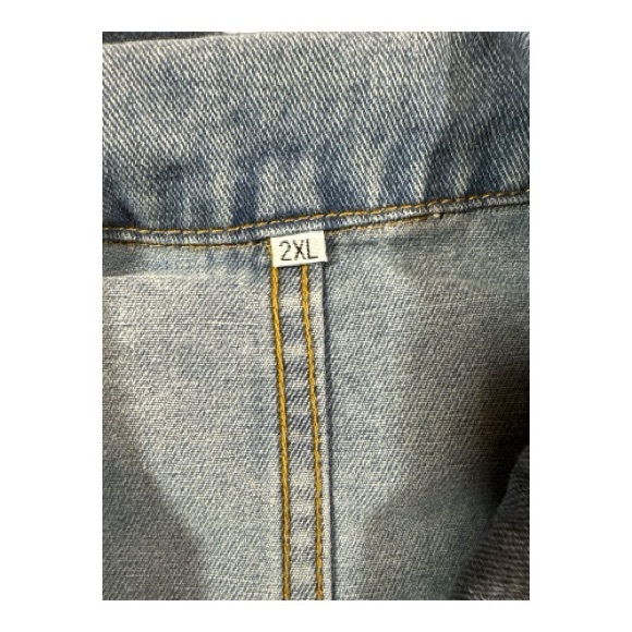 Light Blue Denim Jacket‎ Size XXL - Picture 6 of 8